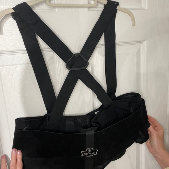 Proflex Other - ProFlex Ergodyne Back Support Brace w/ Suspenders Black XL Model 2000SF